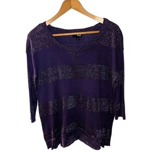 A.n.a Purple Sweater Size Small